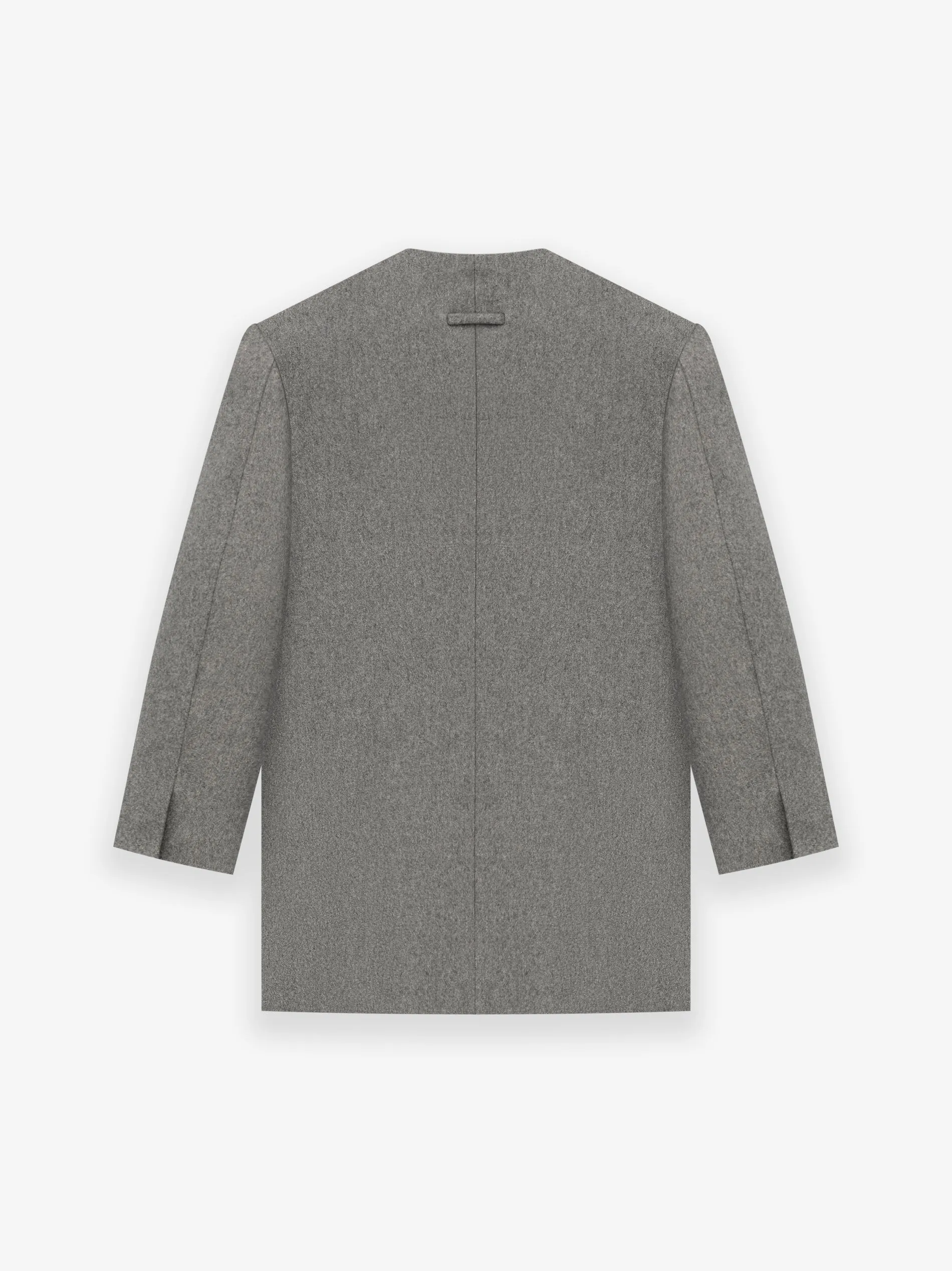 Melange Wool Double Breasted Lapelless Blazer sold by Fear of God product image thumbnail 2