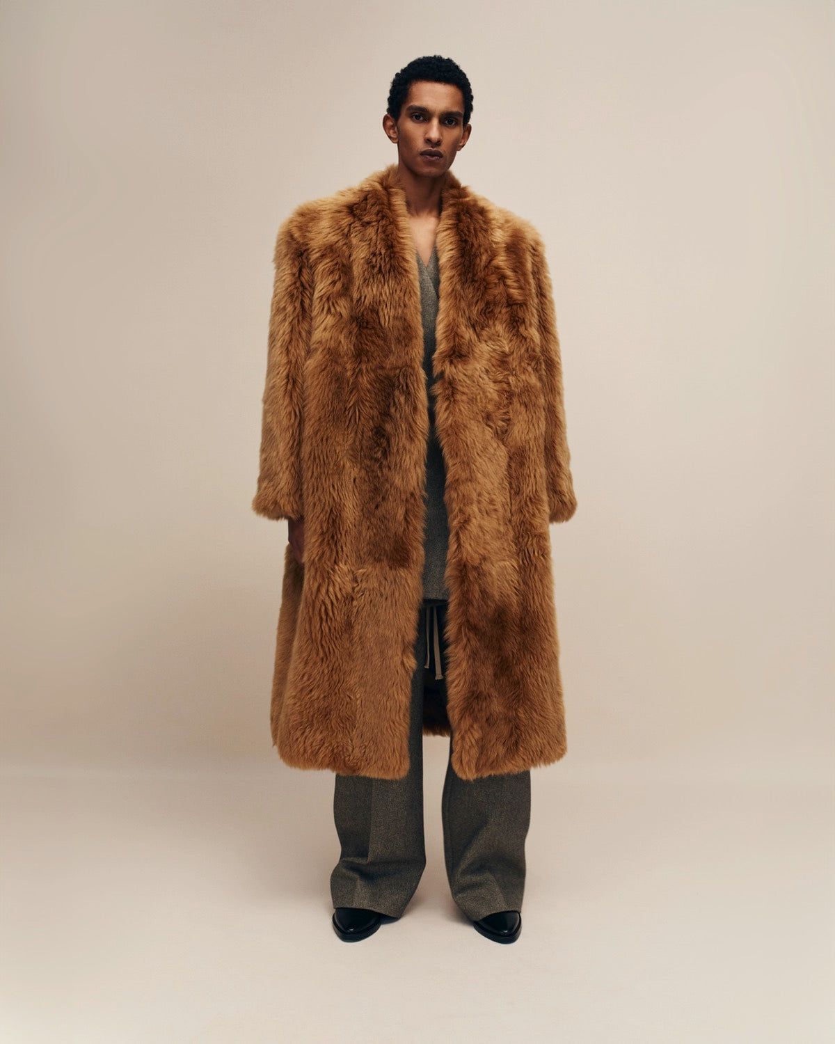 Shearling Lapelless Overcoat sold by Fear of God product image thumbnail 4