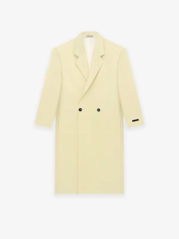 Wool Gabardine Double Breasted Overcoat sold by Fear of God