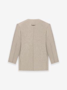Wool Mohair Lapelless Jacket sold by Fear of God