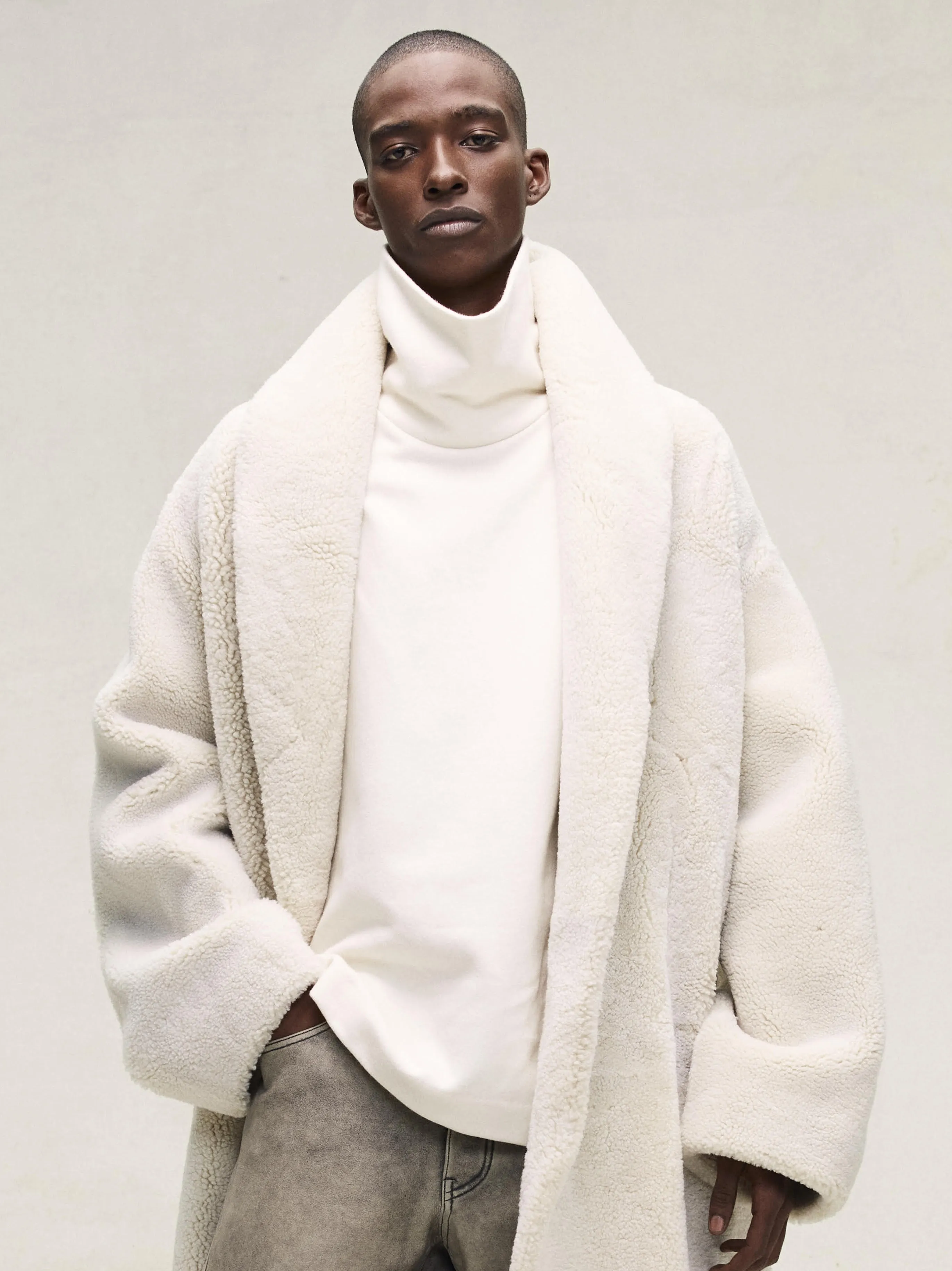 Sherpa Shawl Collar Jacket sold by Fear of God product image thumbnail 4