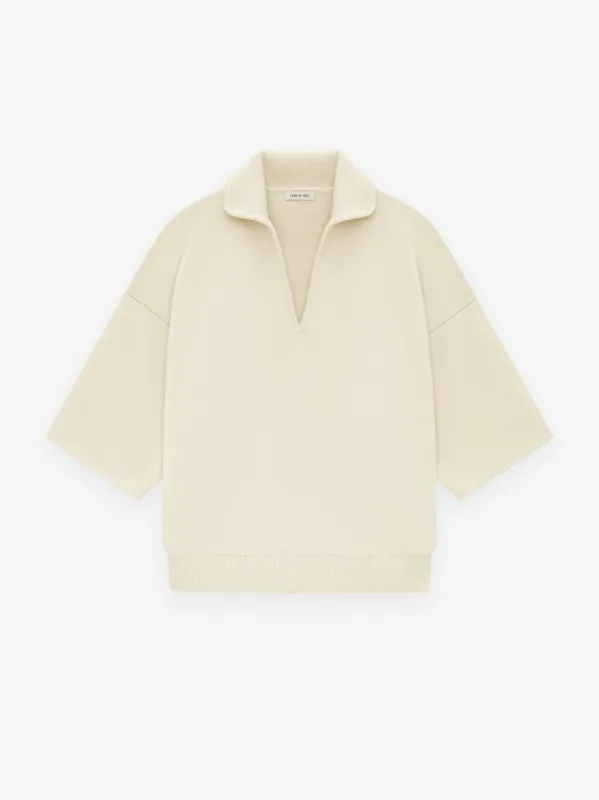 Merino Short Sleeve Polo Sweater sold by Fear of God