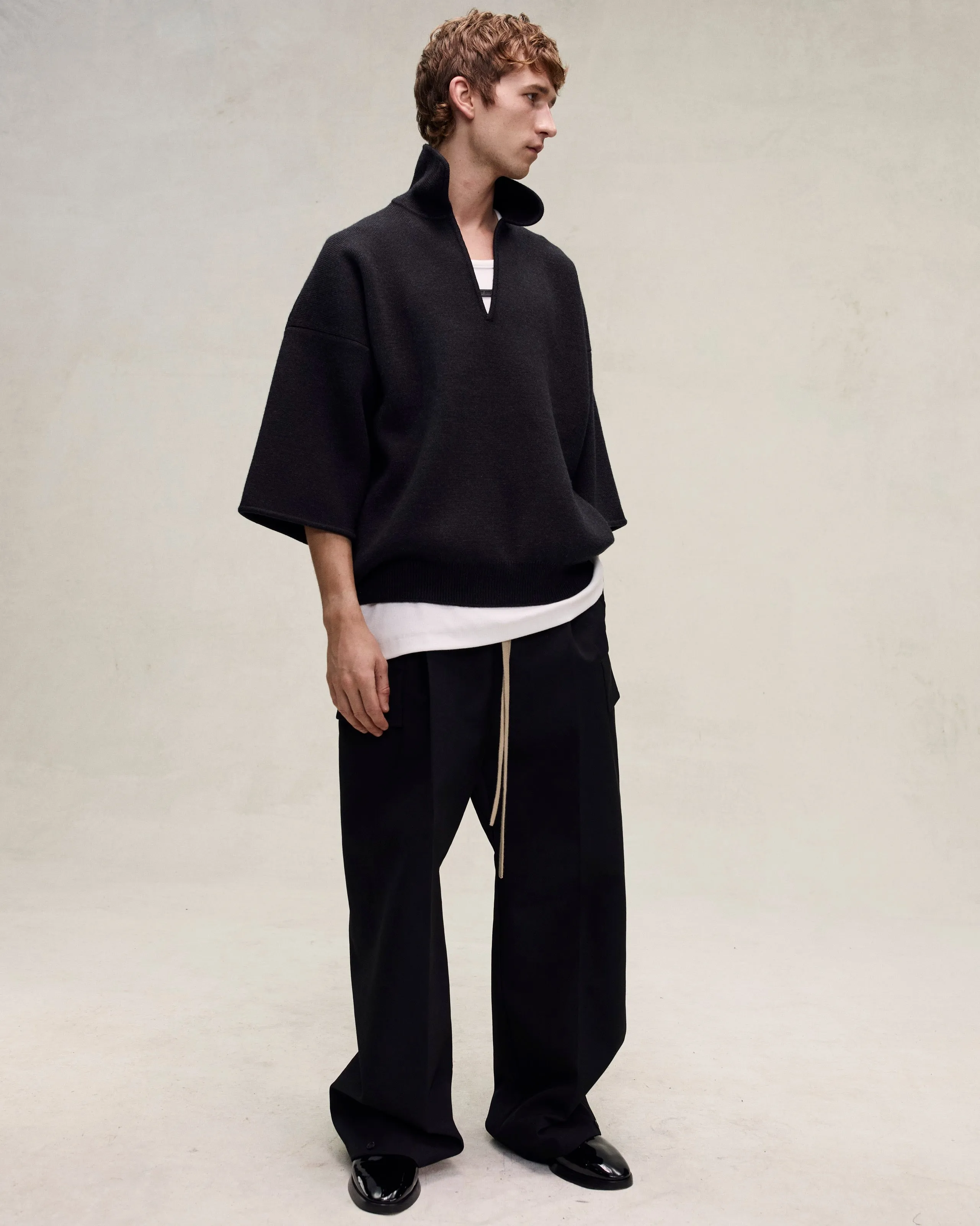 Merino Short Sleeve Polo Sweater sold by Fear of God product image thumbnail 4