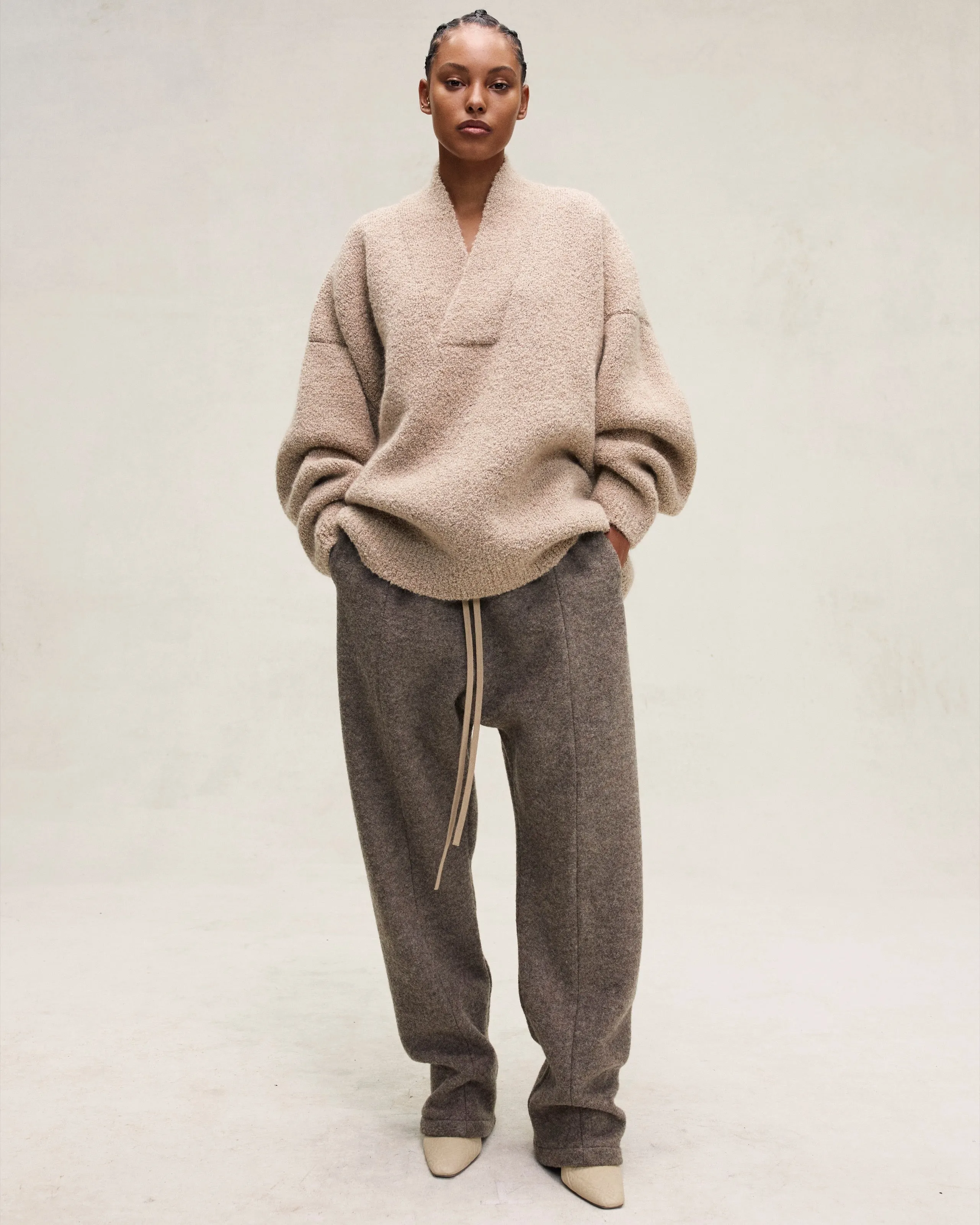 Wool Mohair V-Neck Sweater sold by Fear of God product image thumbnail 5