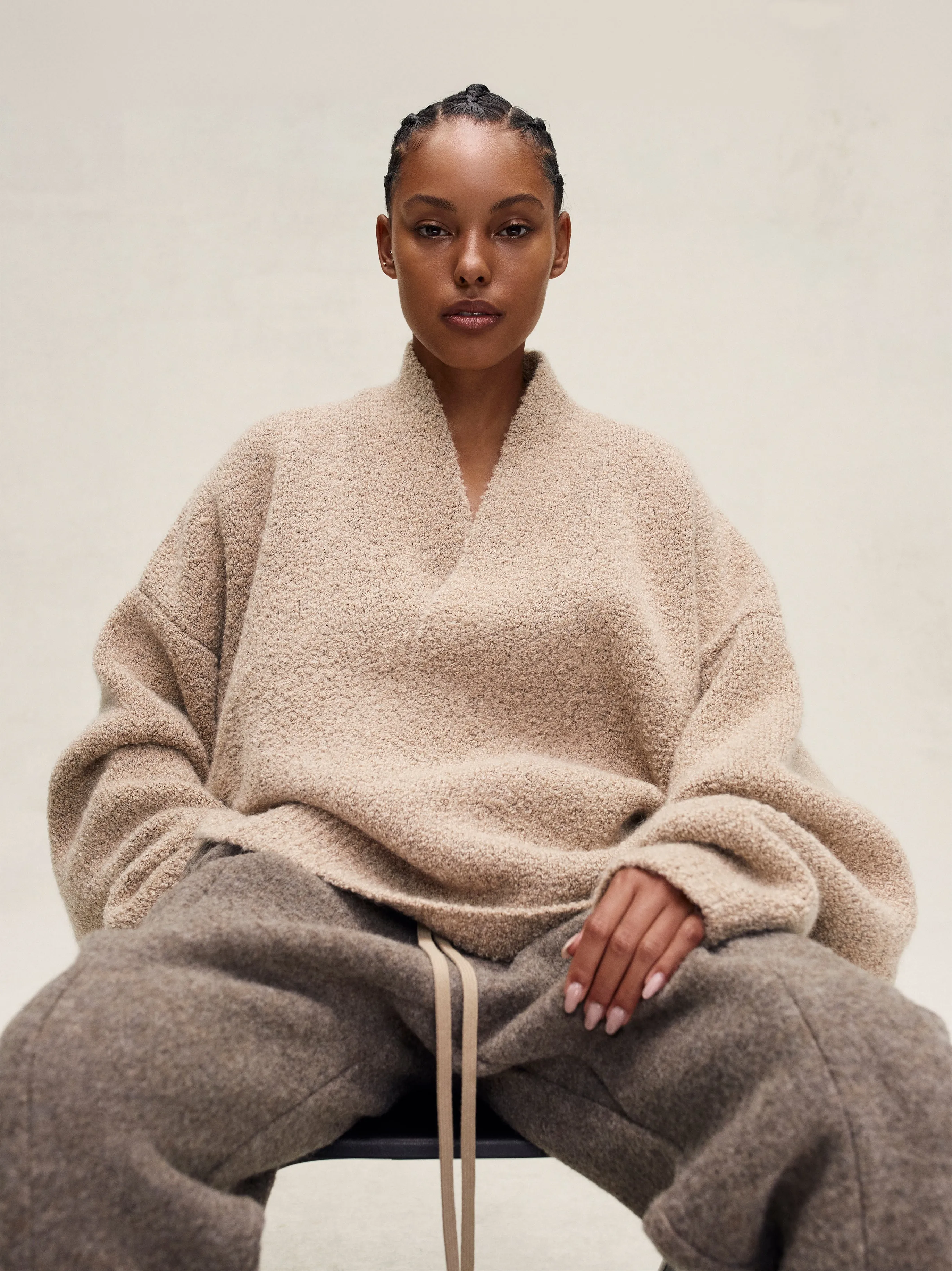 Wool Mohair V-Neck Sweater sold by Fear of God product image thumbnail 4