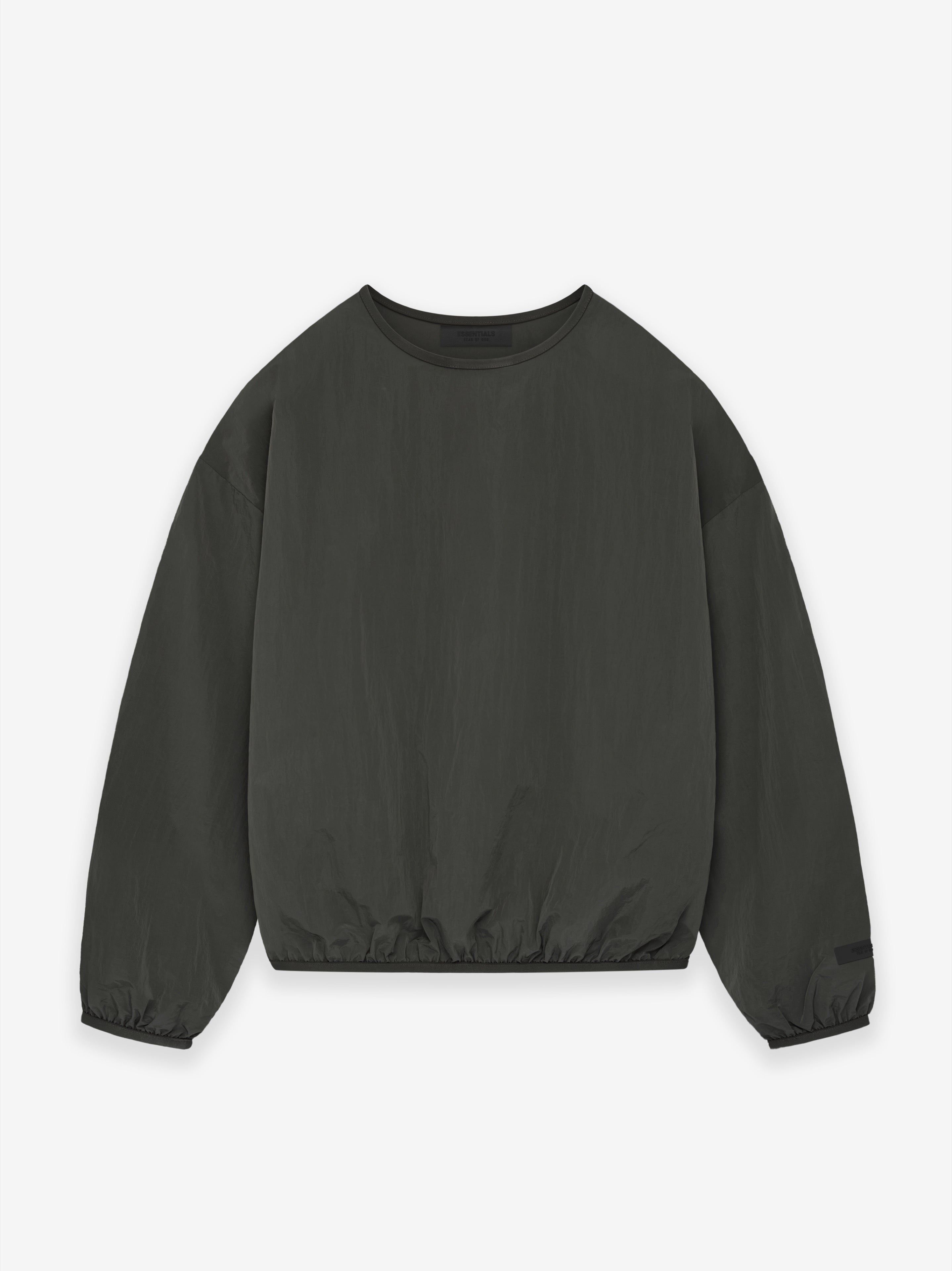 Crinkle Nylon Pullover Crewneck sold by Fear of God
