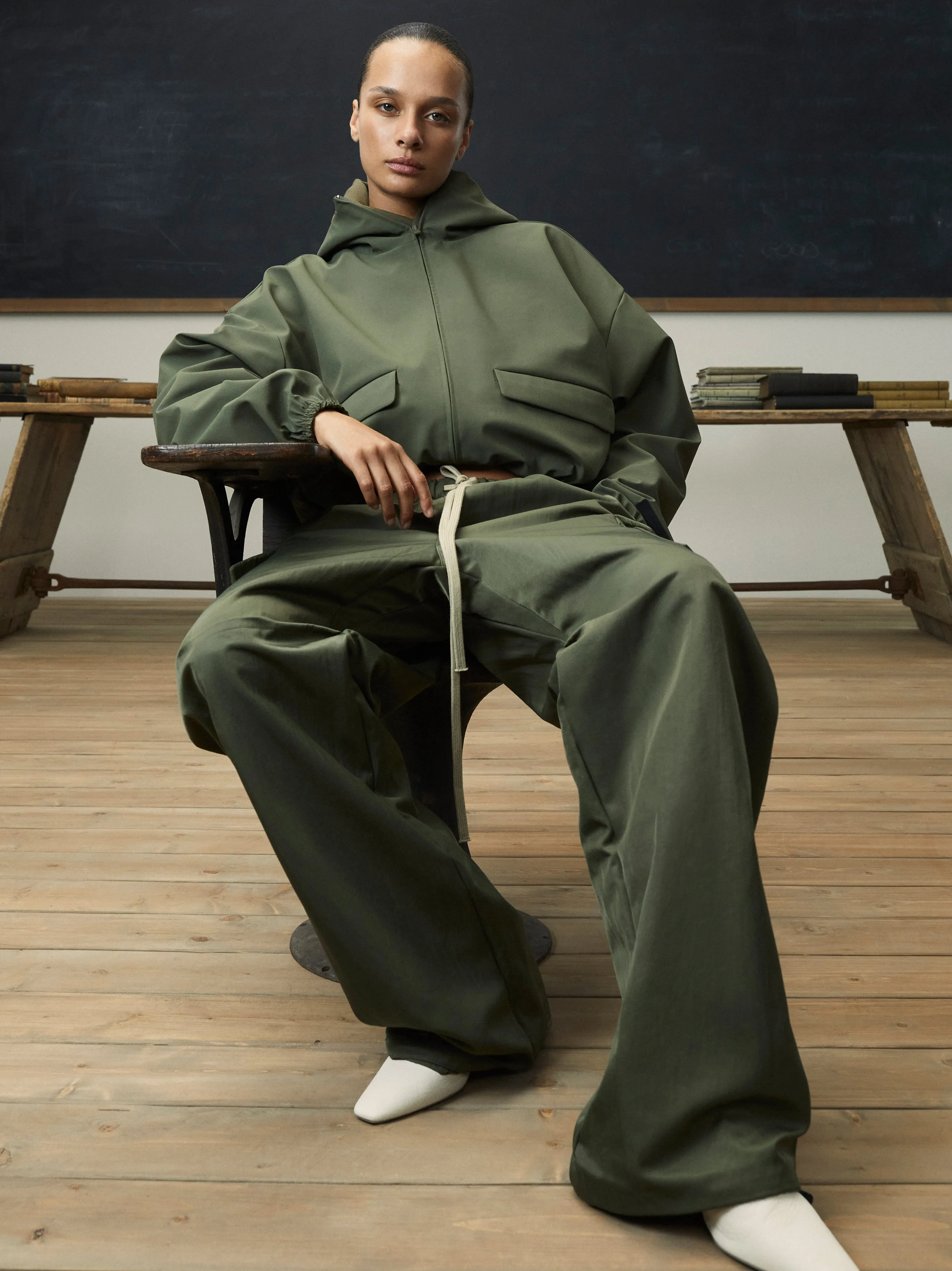 Womens Bonded Nylon Hooded Anorak sold by Fear of God