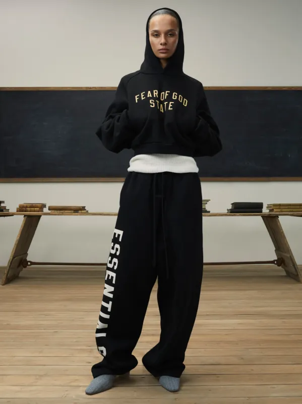 Womens Fleece Cropped Hoodie sold by Fear of God