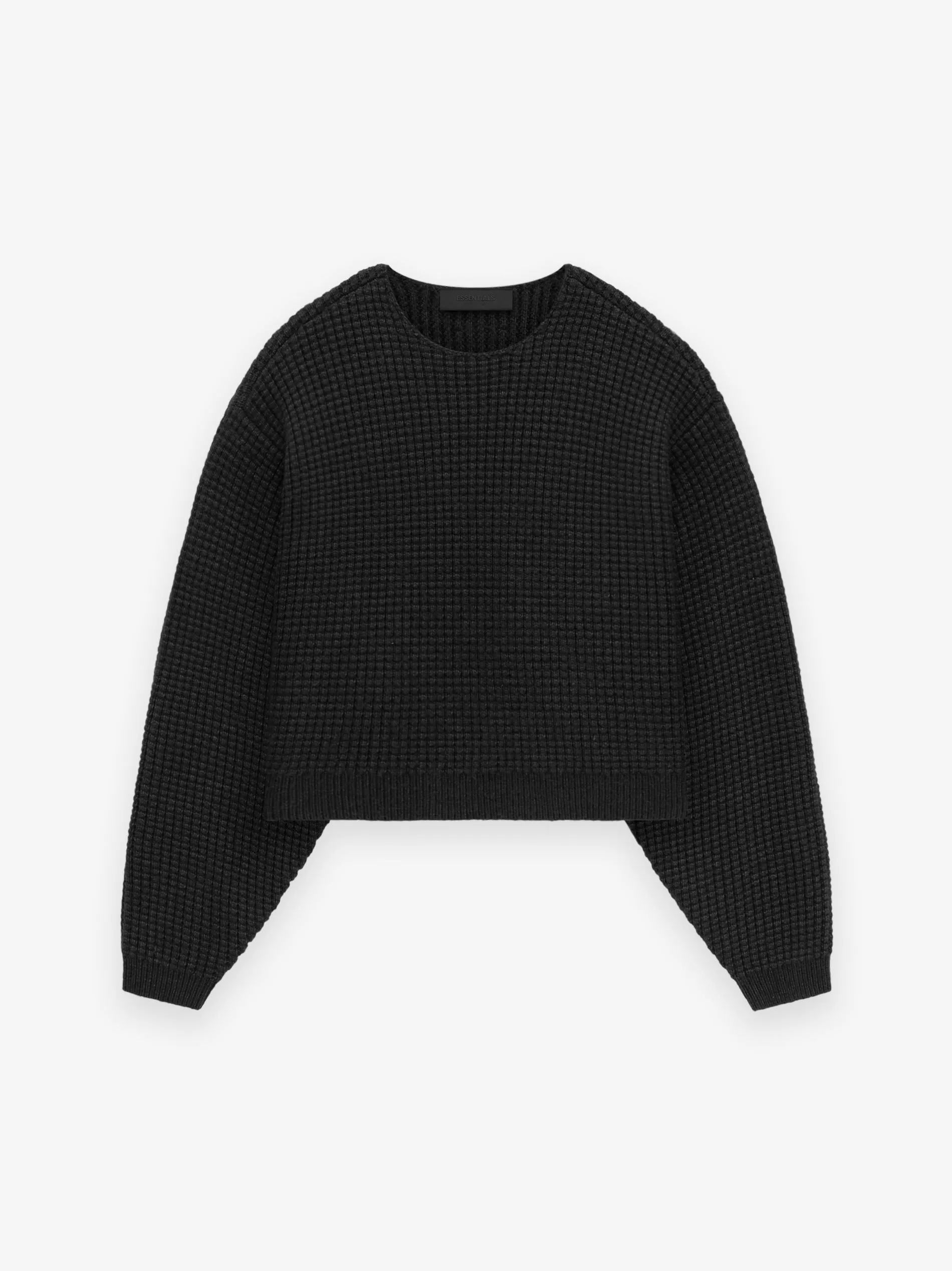 Womens Heavy Waffle Cropped Crewneck sold by Fear of God