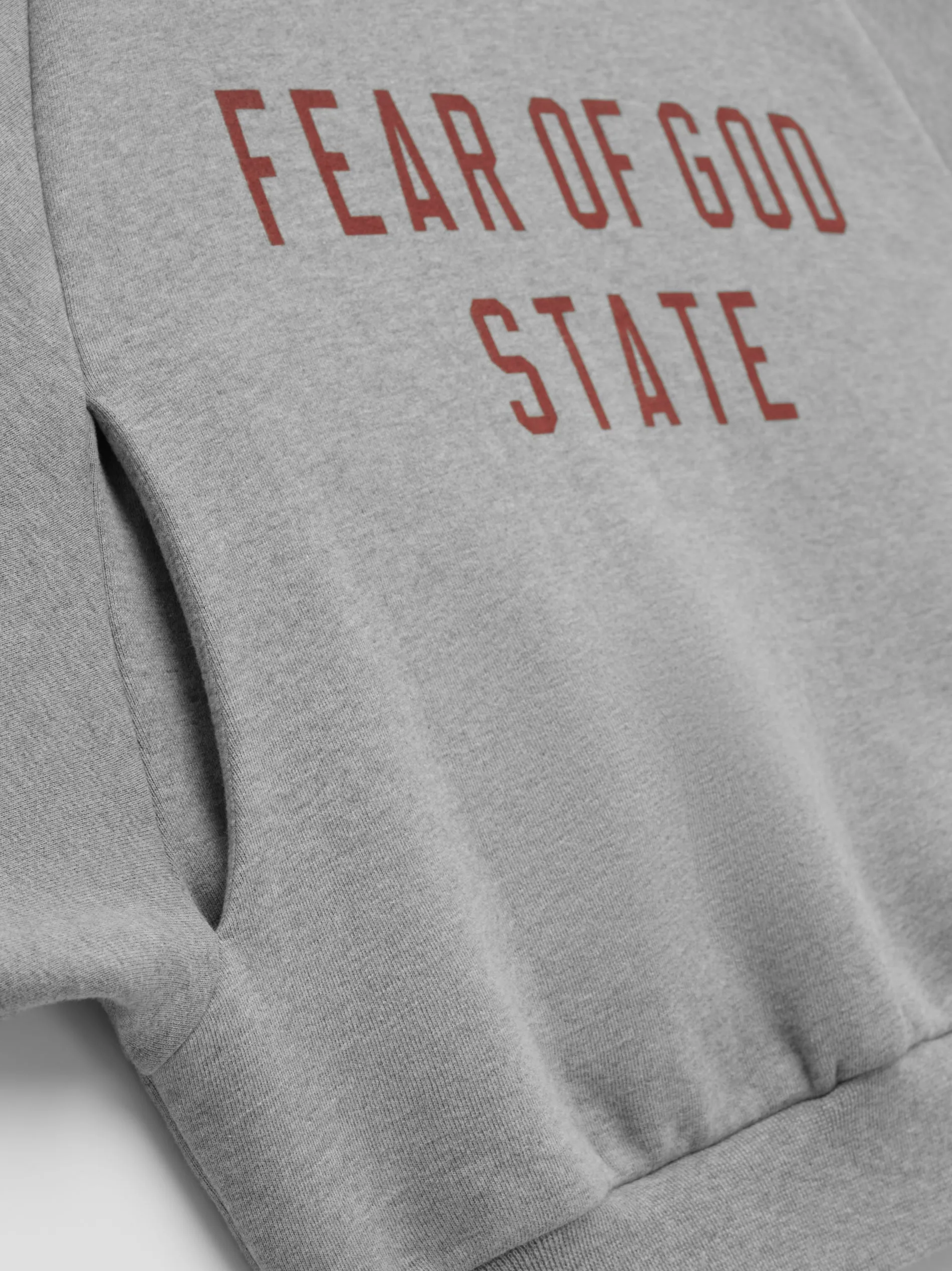 Womens Fleece Cropped Crewneck sold by Fear of God product image thumbnail 3