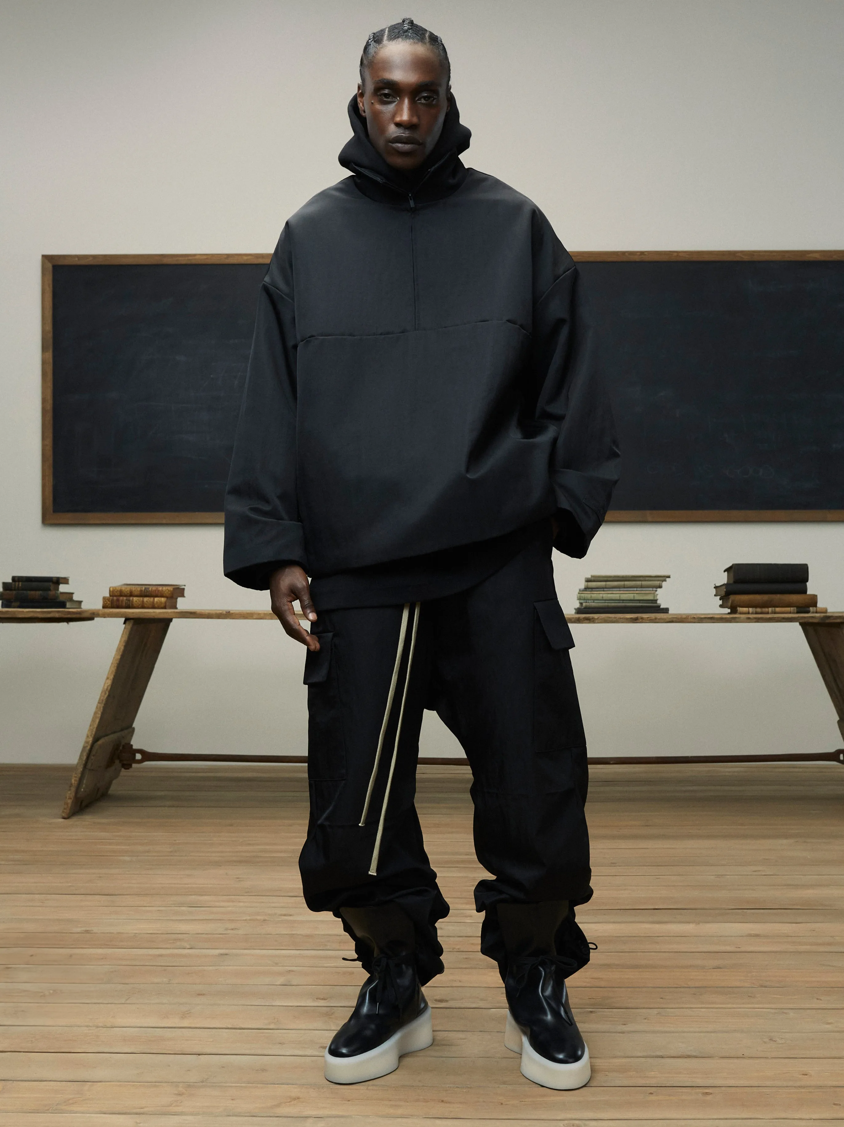 Textured Nylon Halfzip Pullover sold by Fear of God