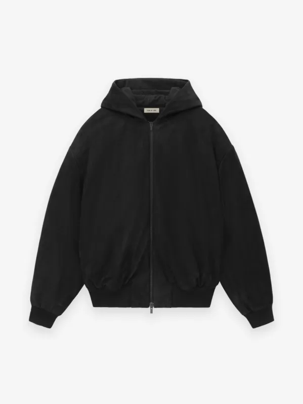 Leather Hooded Bomber sold by Fear of God