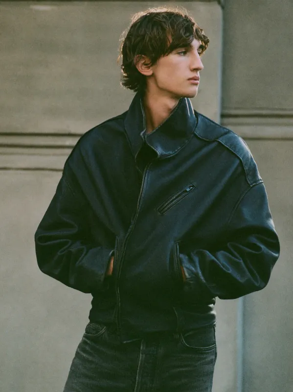 Vintage Leather Motorcycle Jacket sold by Fear of God