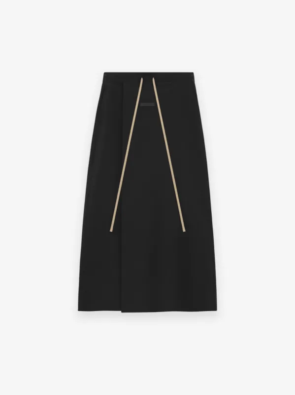 Womens Bonded Nylon Wrap Skirt made by Fear of God