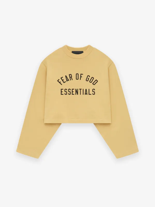 Womens Tri-Blend Cropped Longsleeve Shirt sold by Fear of God