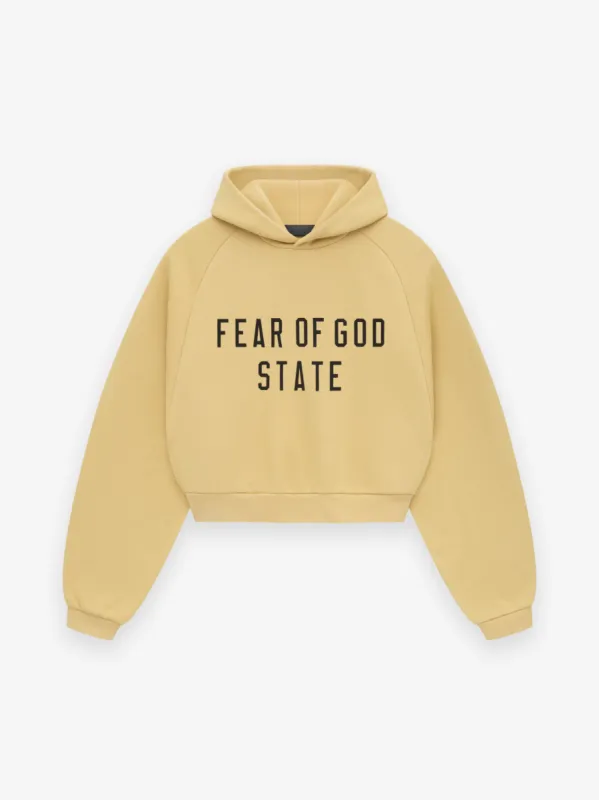 Womens Fleece Cropped Hoodie sold by Fear of God
