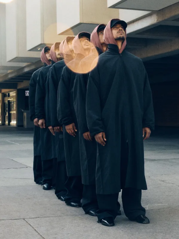 Military Nylon Trench Jacket made by Essentials