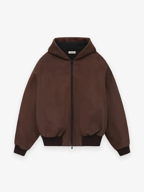 Leather Hooded Bomber sold by Fear of God