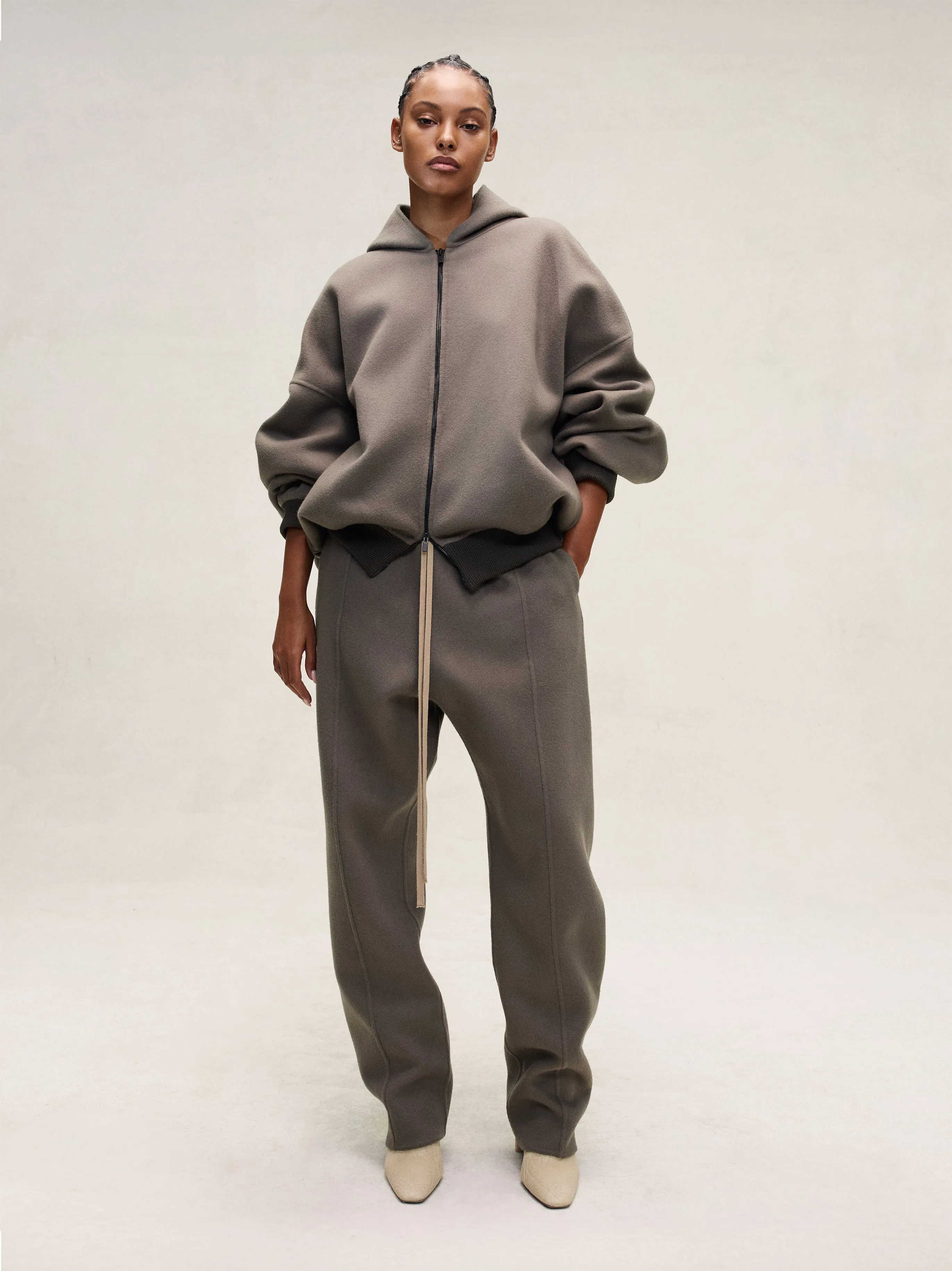 Double Wool Cashmere Hooded Bomber sold by Fear of God product image thumbnail 5