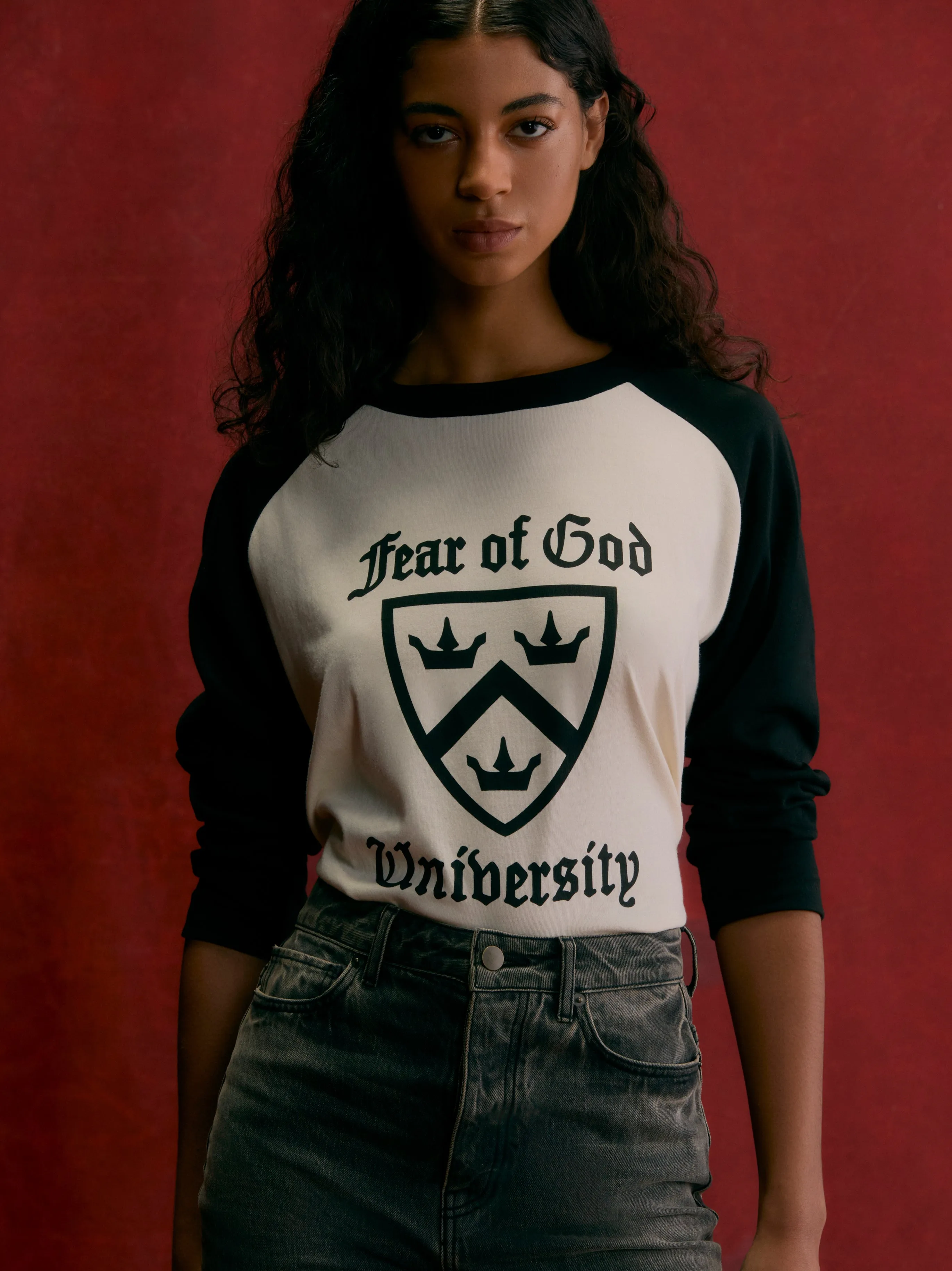 Women's Tri-Blend Baseball Shirt sold by Fear of God