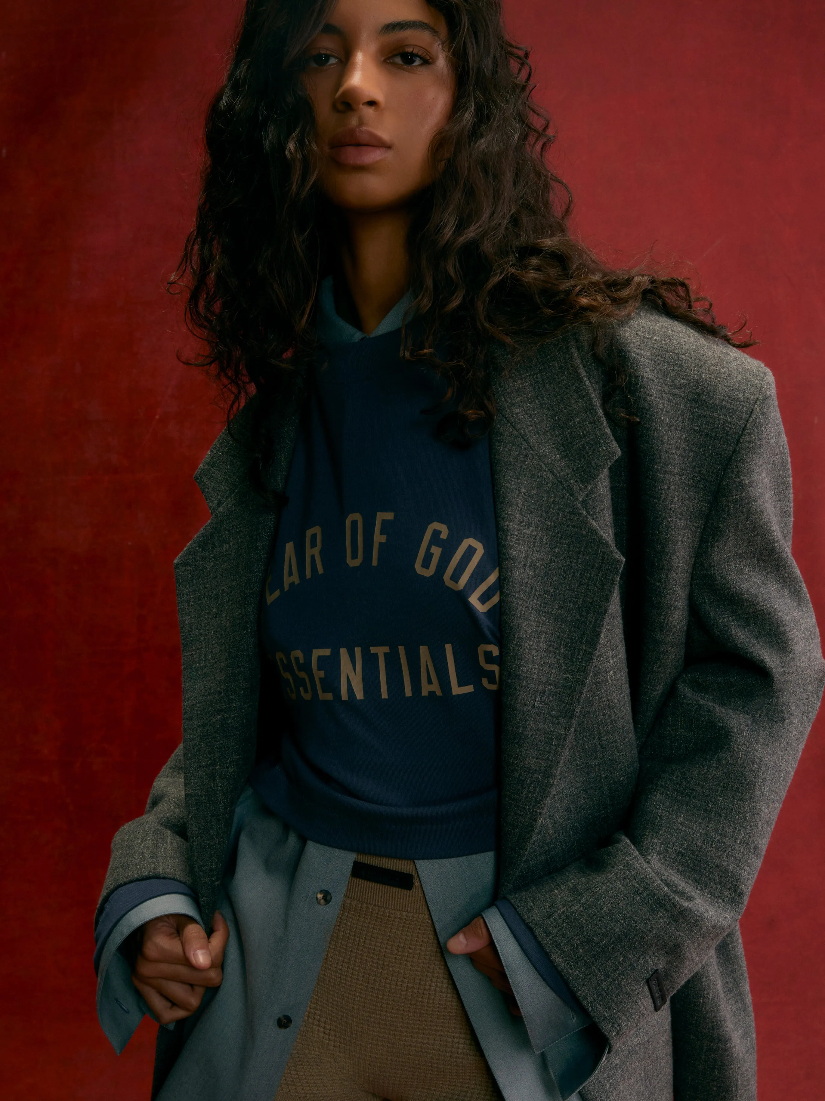 Women's Tri-Blend Cropped Longsleeve Shirt sold by Fear of God product image thumbnail 3