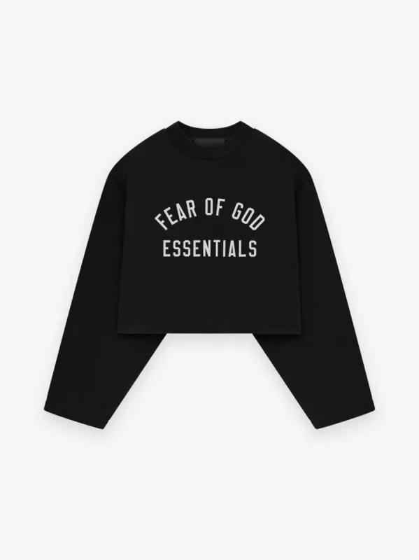 Women's Tri-Blend Cropped Longsleeve Shirt sold by Fear of God