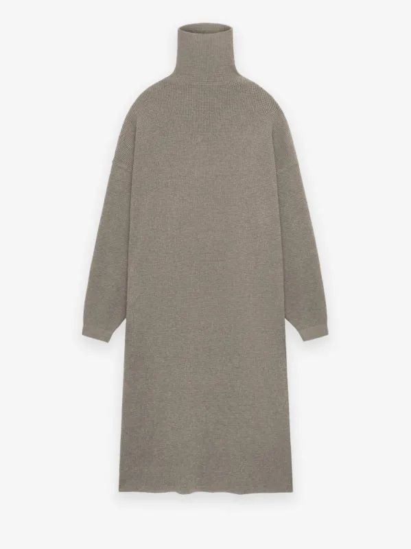 Women's Waffle Knit Turtleneck Dress made by Fear of God
