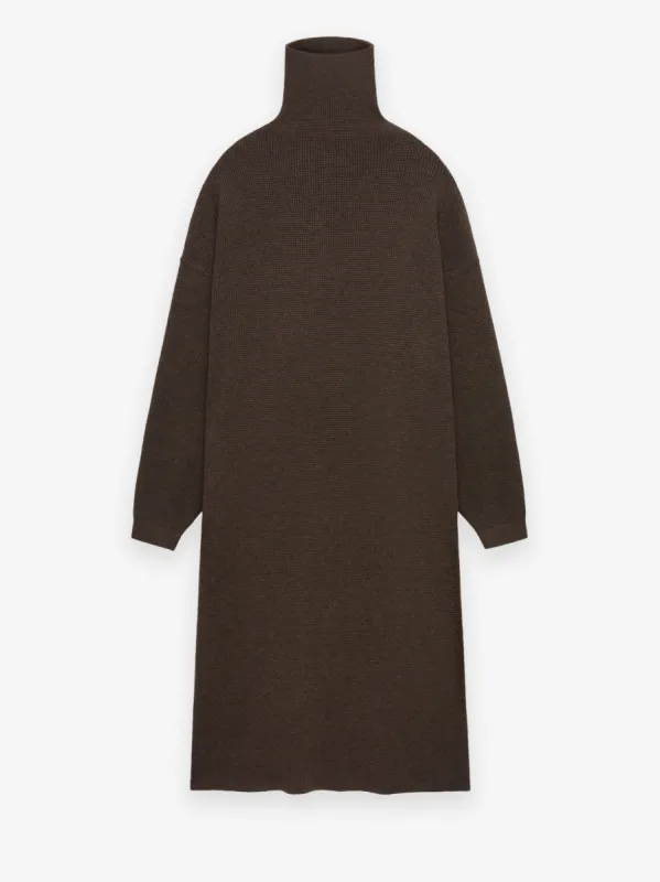 Women's Waffle Knit Turtleneck Dress made by Fear of God