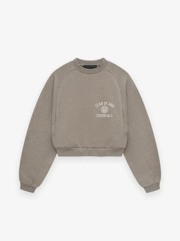 Women's Fleece Cropped Crewneck sold by Fear of God