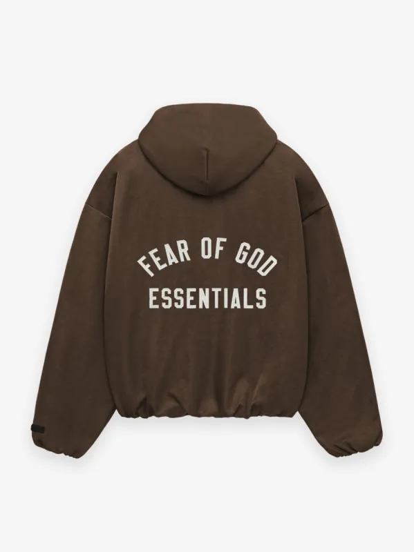 Women's Textured Nylon Hooded Bomber sold by Fear of God