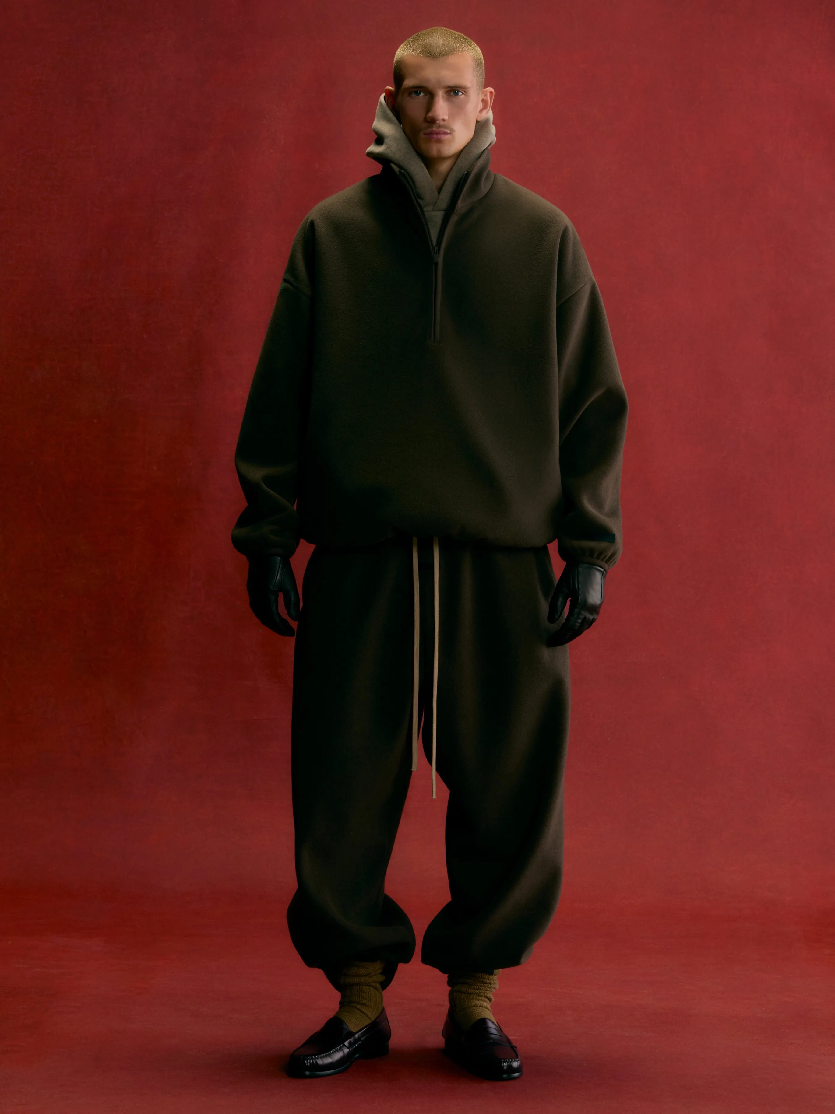 Brushed Half Zip Pullover sold by Fear of God