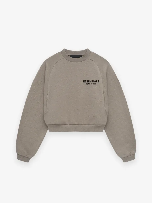 Women's Fleece Cropped Crewneck sold by Fear of God