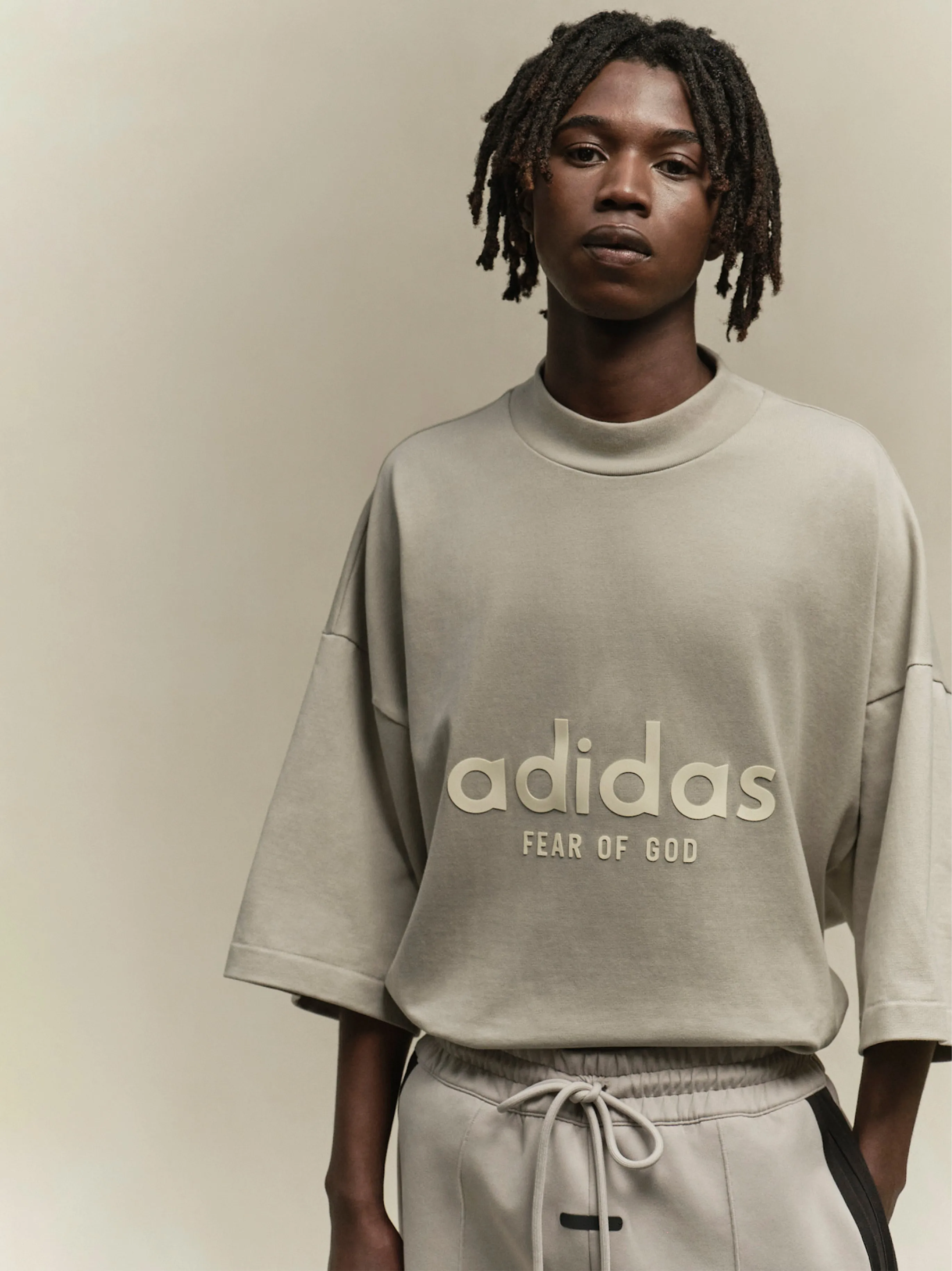 Heavy Jersey 3/4 Mock Tee sold by Fear of God