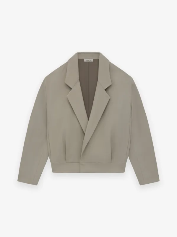 Wool Gabardine Notch Lapel Jacket made by Fear of God