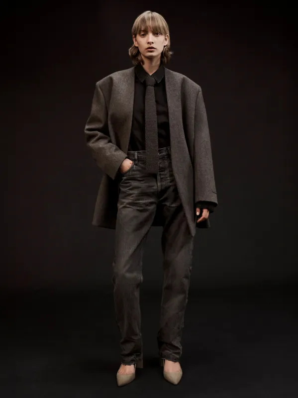 Heavy Wool Lapelless Blazer sold by Fear of God