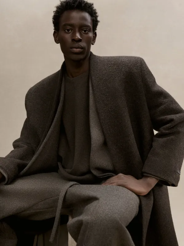 Heavy Wool Drawstring Wide Leg Pant made by Fear of God