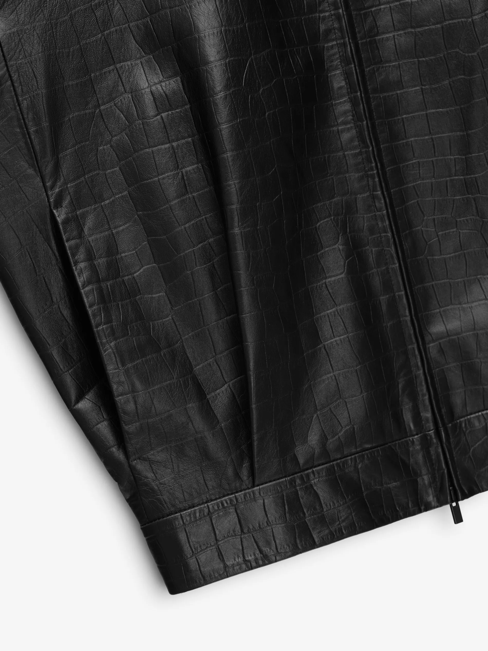 Crocodile Embossed Leather Jacket sold by Fear of God product image thumbnail 4