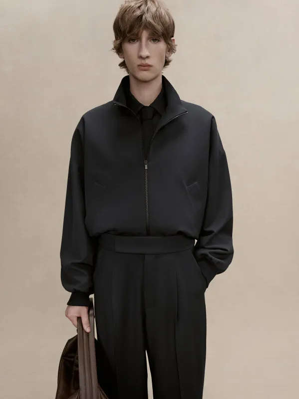 Wool High Neck Track Jacket sold by Fear of God