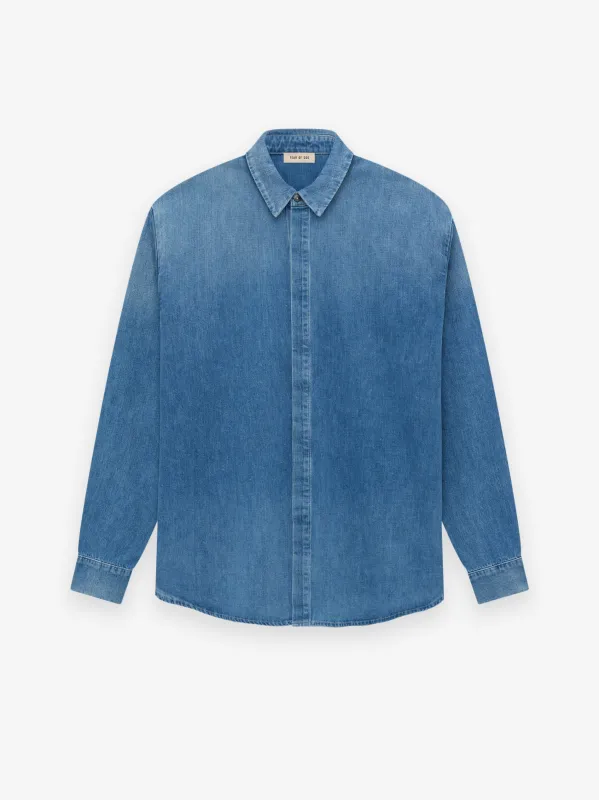 Denim Button Up Shirt sold by Fear of God