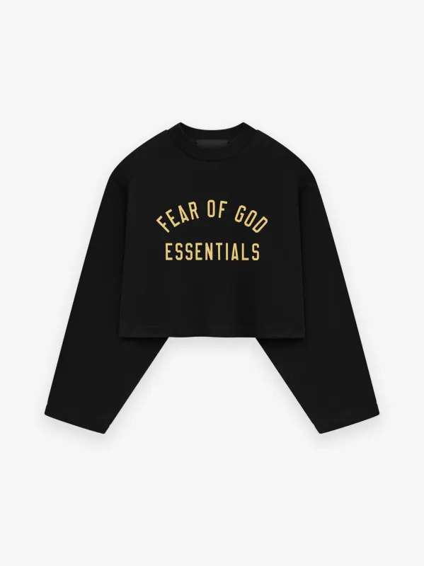 Womens Tri-Blend Cropped Longsleeve Shirt sold by Fear of God