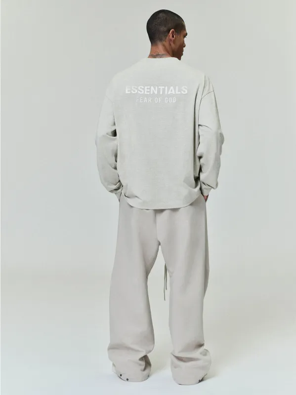 トップス ESSENTIALS//HEAVY JERSEY LS TEE S Heavy Jersey L/S Tee - Dark Heather Oatmeal – Feature