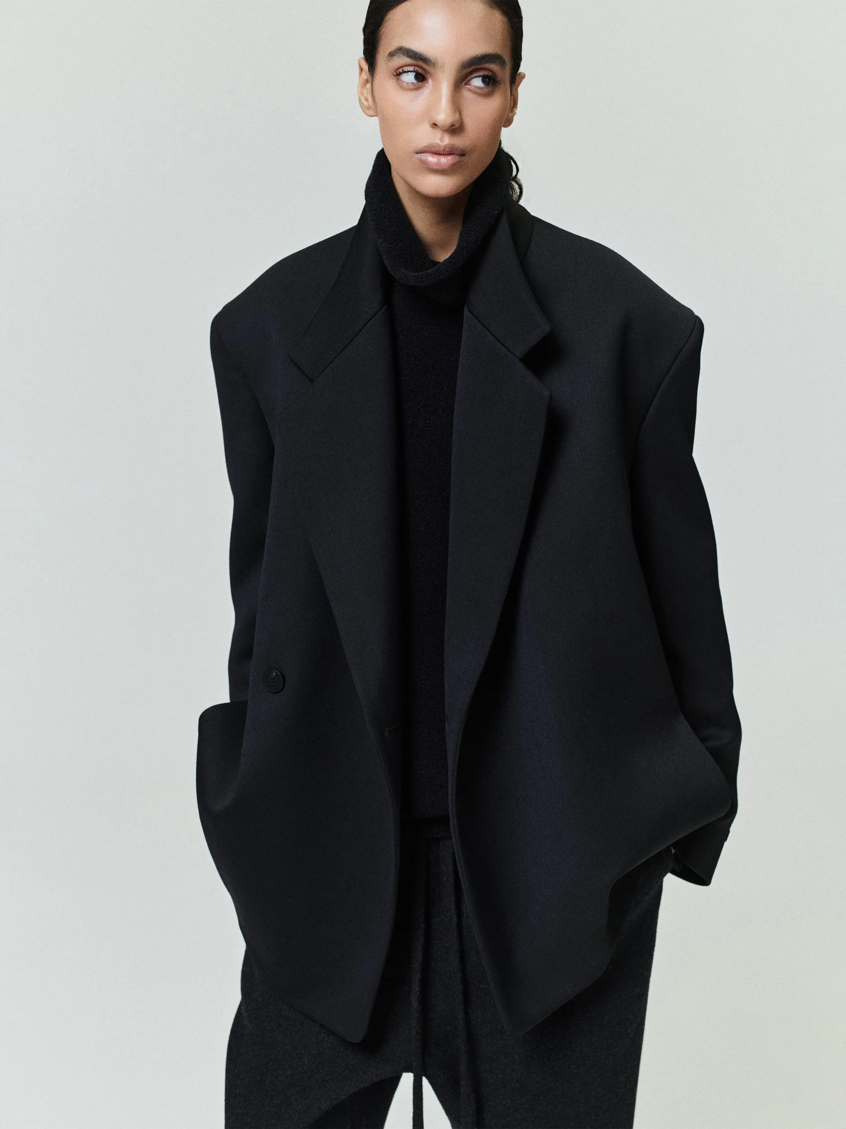 Satin Wool Double Breasted Blazer sold by Fear of God product image thumbnail 3