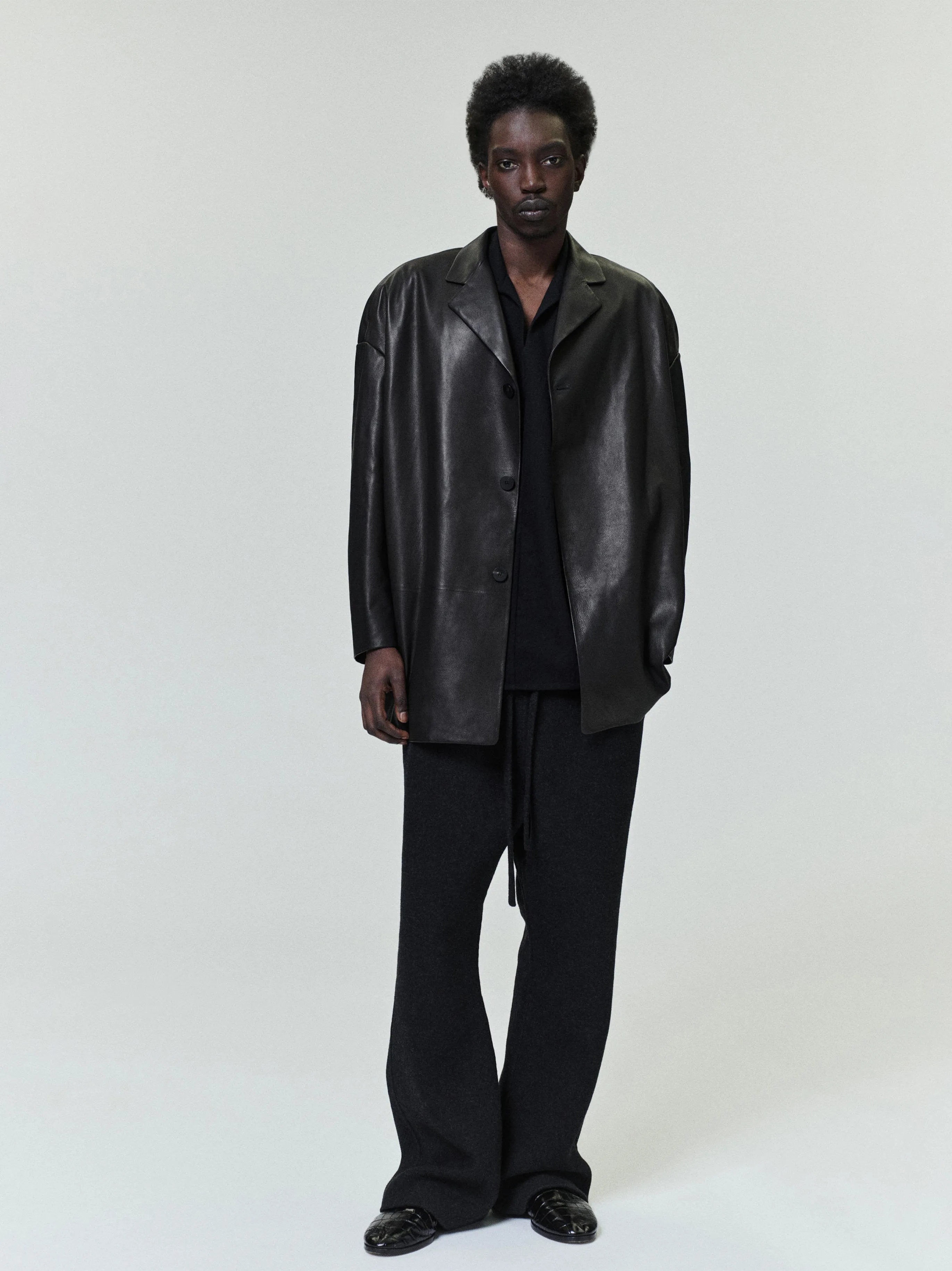 Leather Relaxed Blazer sold by Fear of God