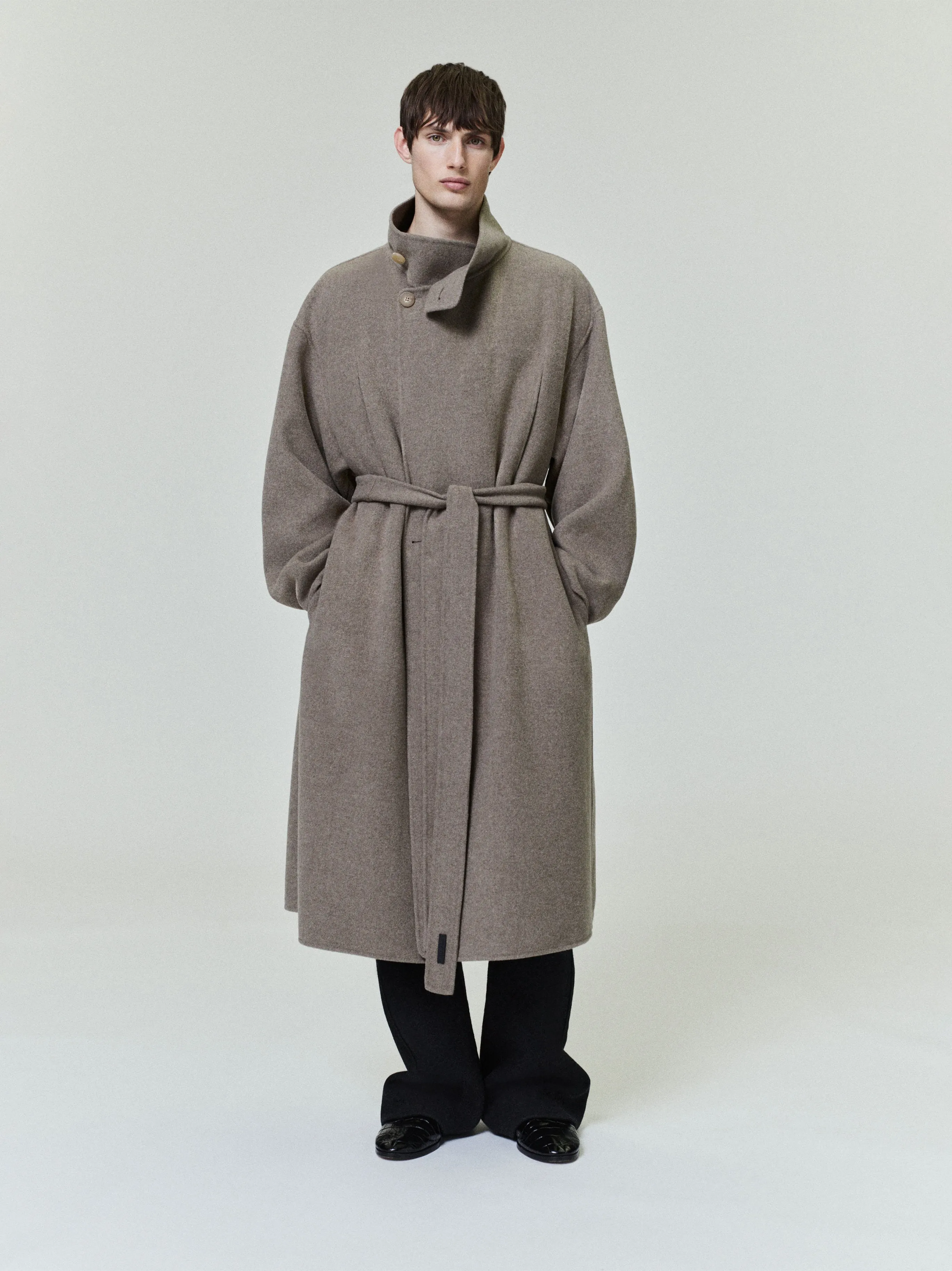 Wool Cashmere Highneck Coat sold by Fear of God
