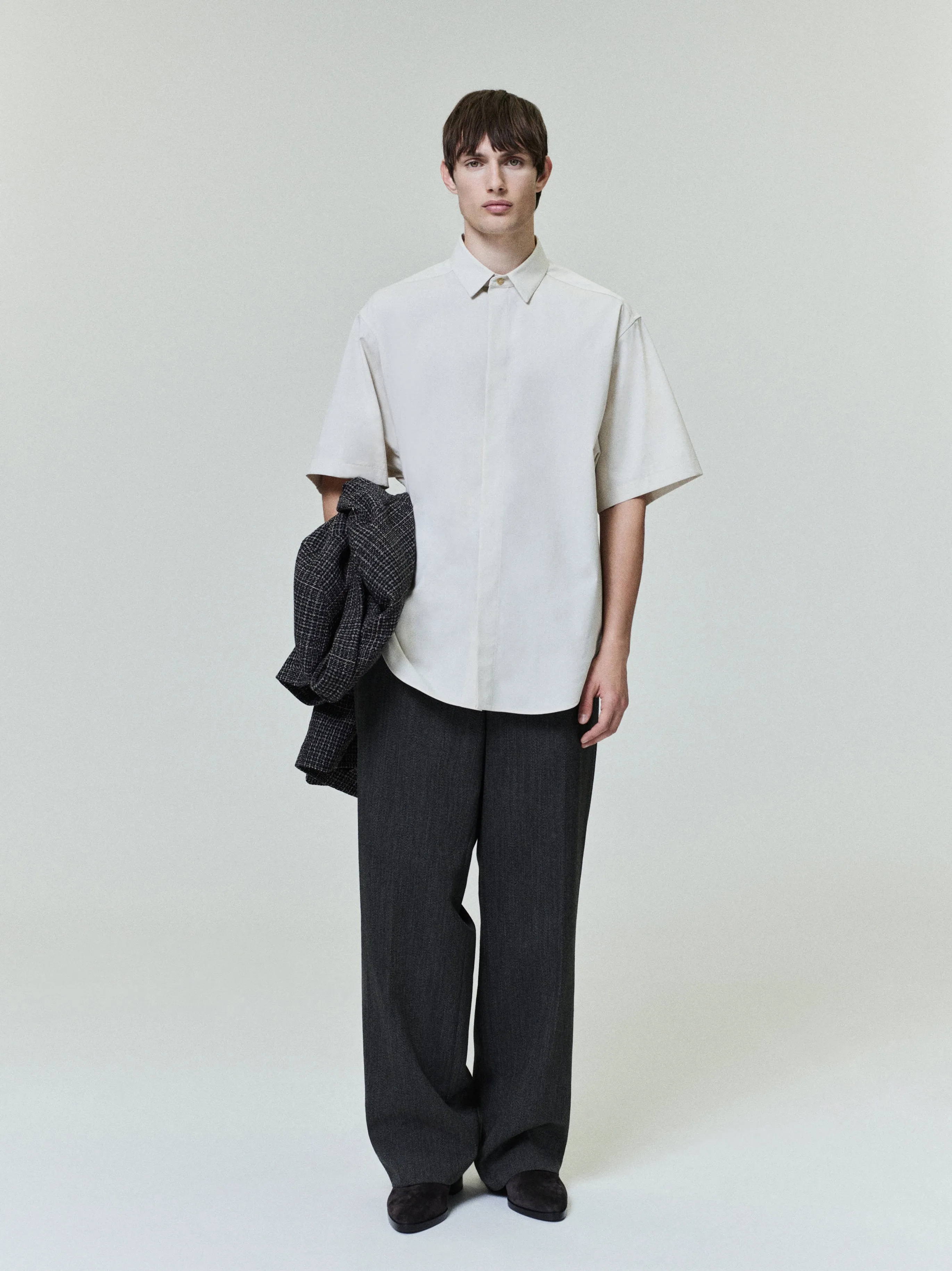 Cotton Wool Oxford Classic Short Sleeve Shirt sold by Fear of God
