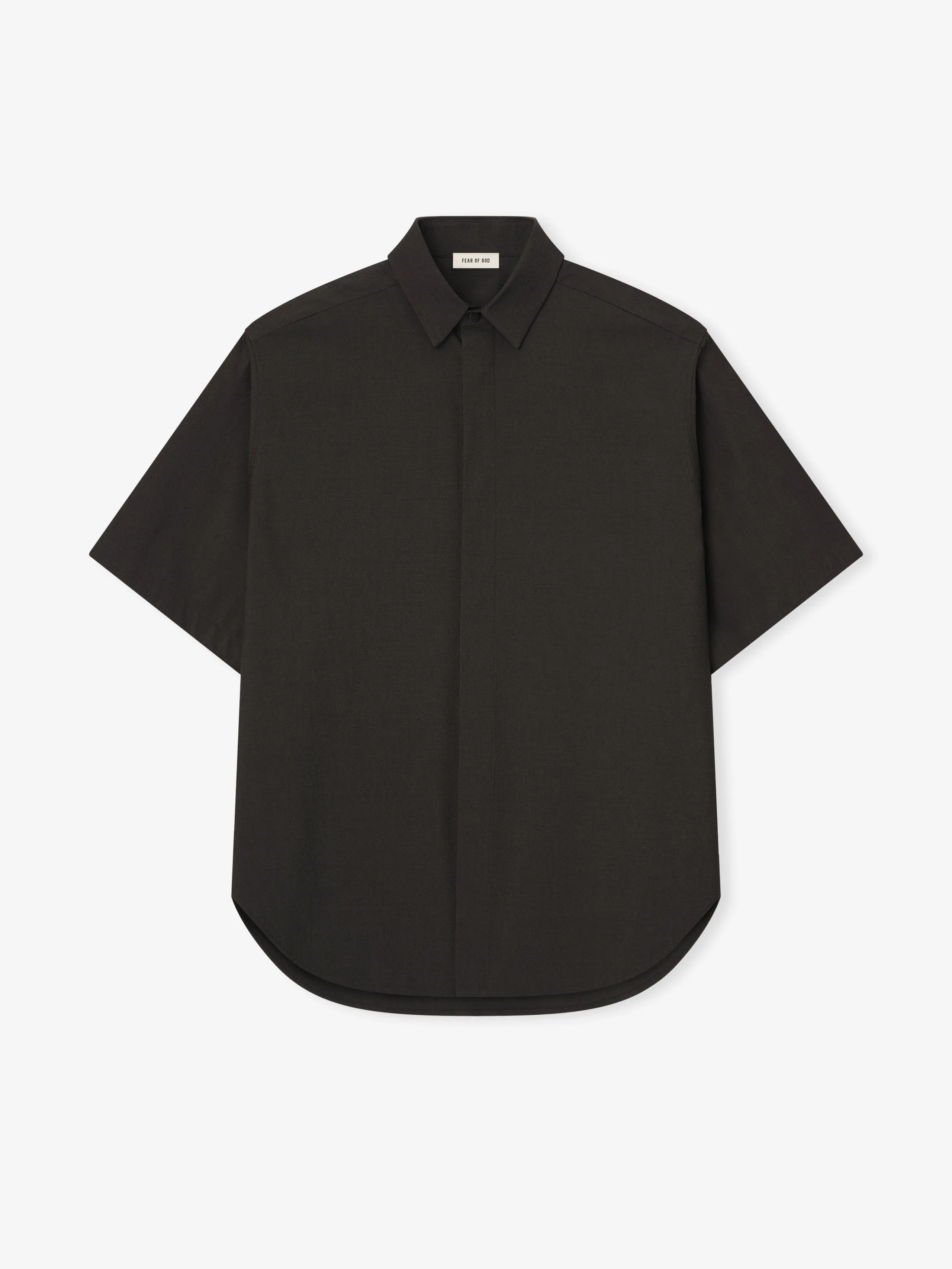 Cotton Wool Oxford Classic Short Sleeve Shirt sold by Fear of God