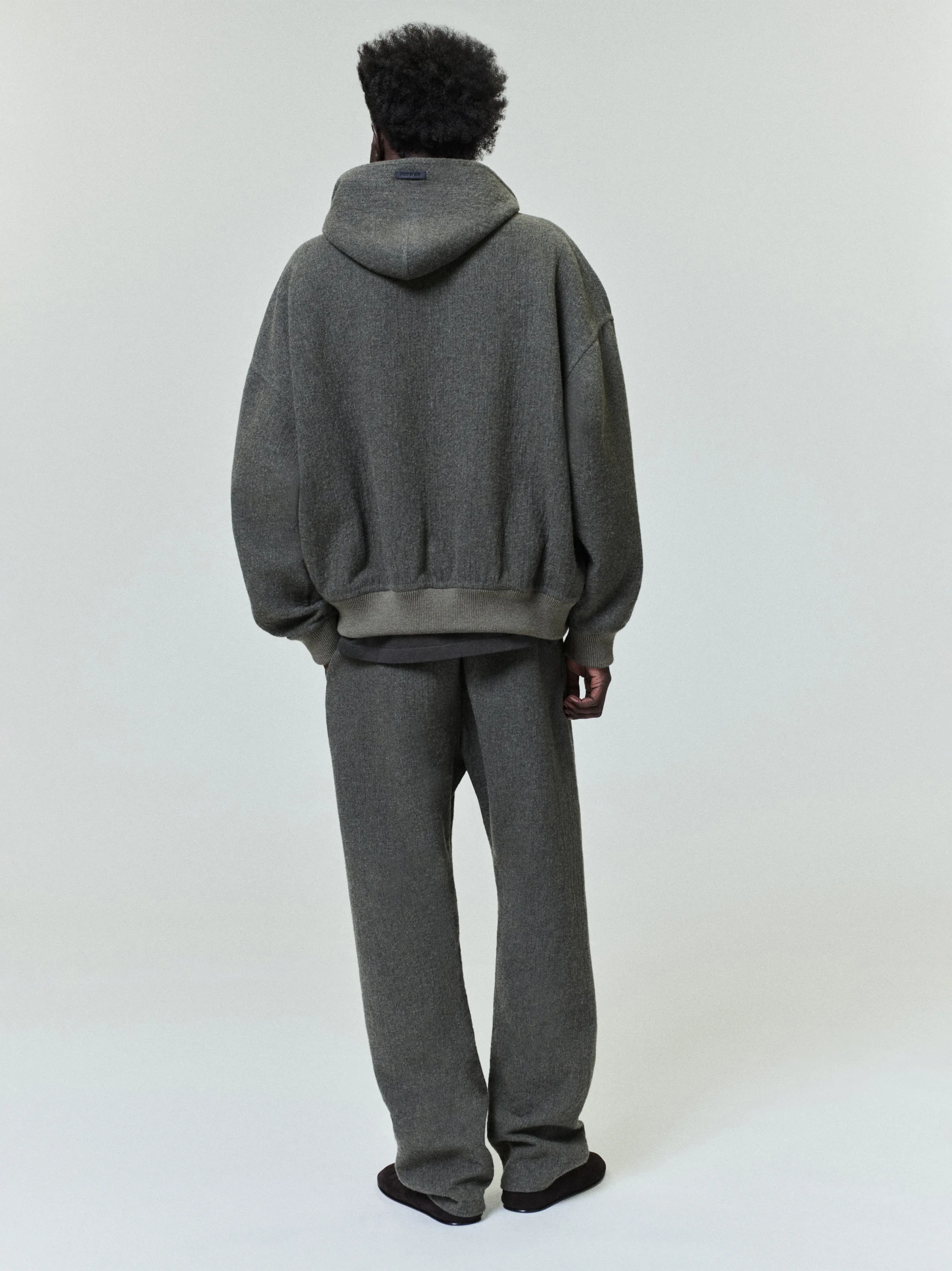 Textured Wool Zip Up Hoodie sold by Fear of God product image thumbnail 3