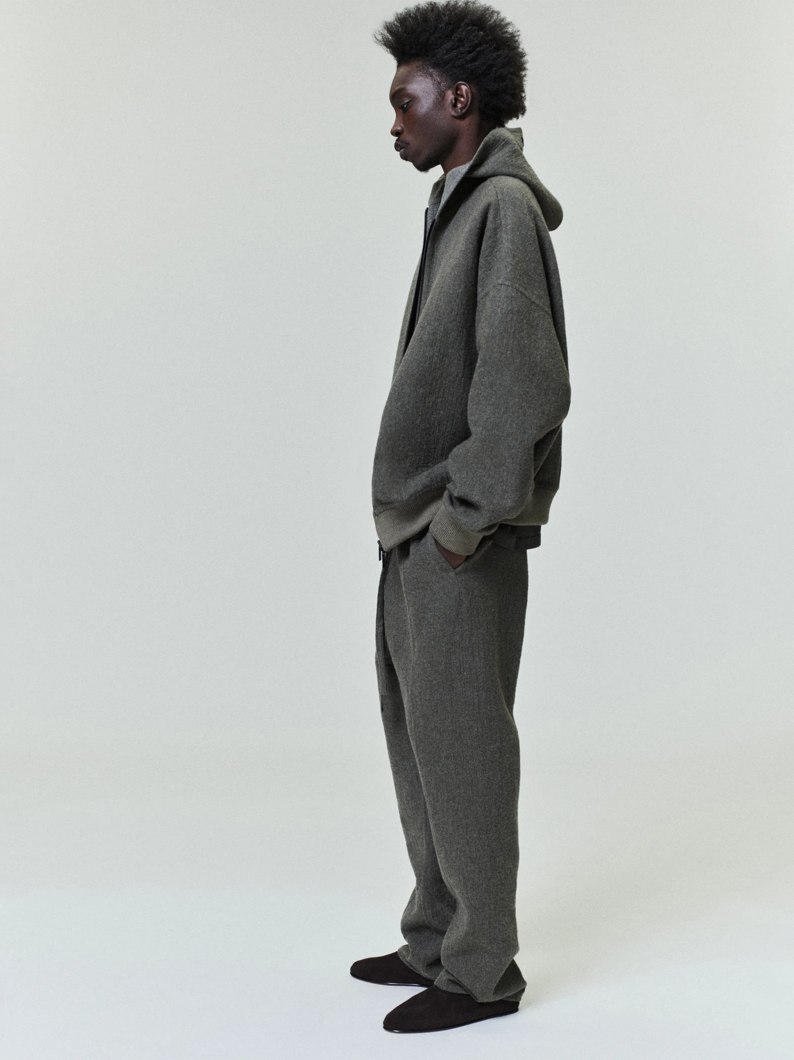 Textured Wool Zip Up Hoodie sold by Fear of God product image thumbnail 2