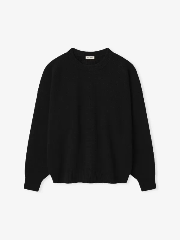 Wool Rib Crewneck Sweater made by Fear of God