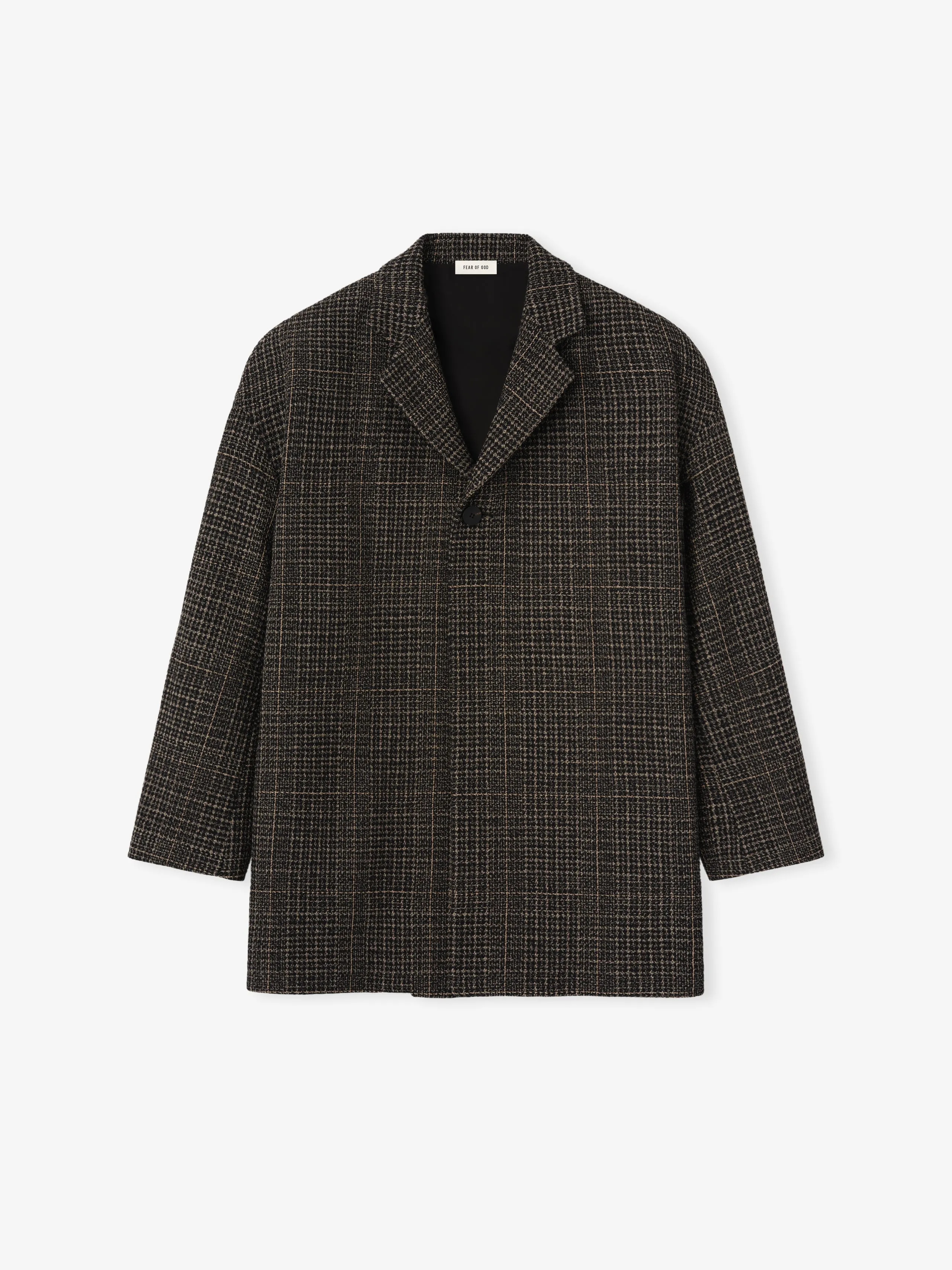 Wool Plaid Relaxed Blazer sold by Fear of God